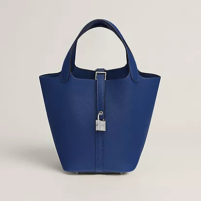 Custom Picotin Hermes Inspired Leather Bag.