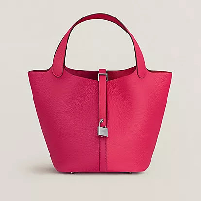 Custom Picotin Hermes Inspired Leather Bag.
