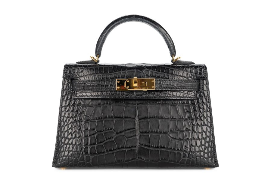 Genuine Leather Hermes Inspired Alligator bag