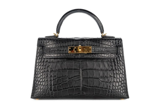 Genuine Leather Hermes Inspired Alligator bag